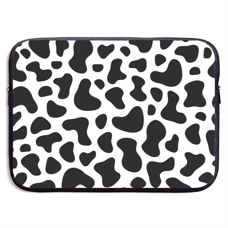 SAPOY Laptop Sleeve Case Cow Print Notebook Computer Cover Bag Compatible 13-15 Inch Laptop - Image 1